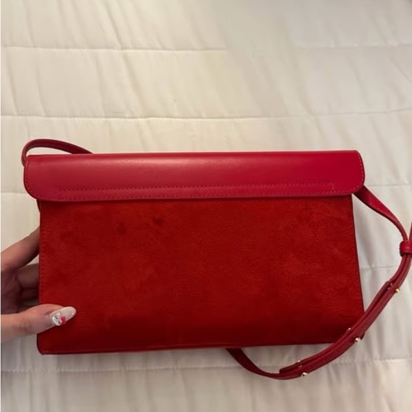 Elegant Red Leather Women\'s Bag